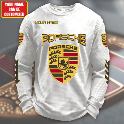 Personalized Pors Quilted Textur Unisex Sweater