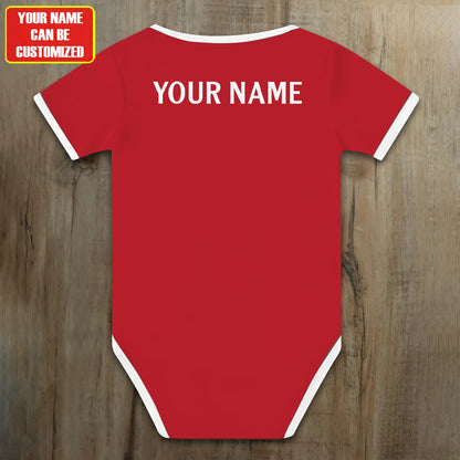 Customized Arsenal Outfits Soccer Jersey , Baby Rib Bodysuit Sizes