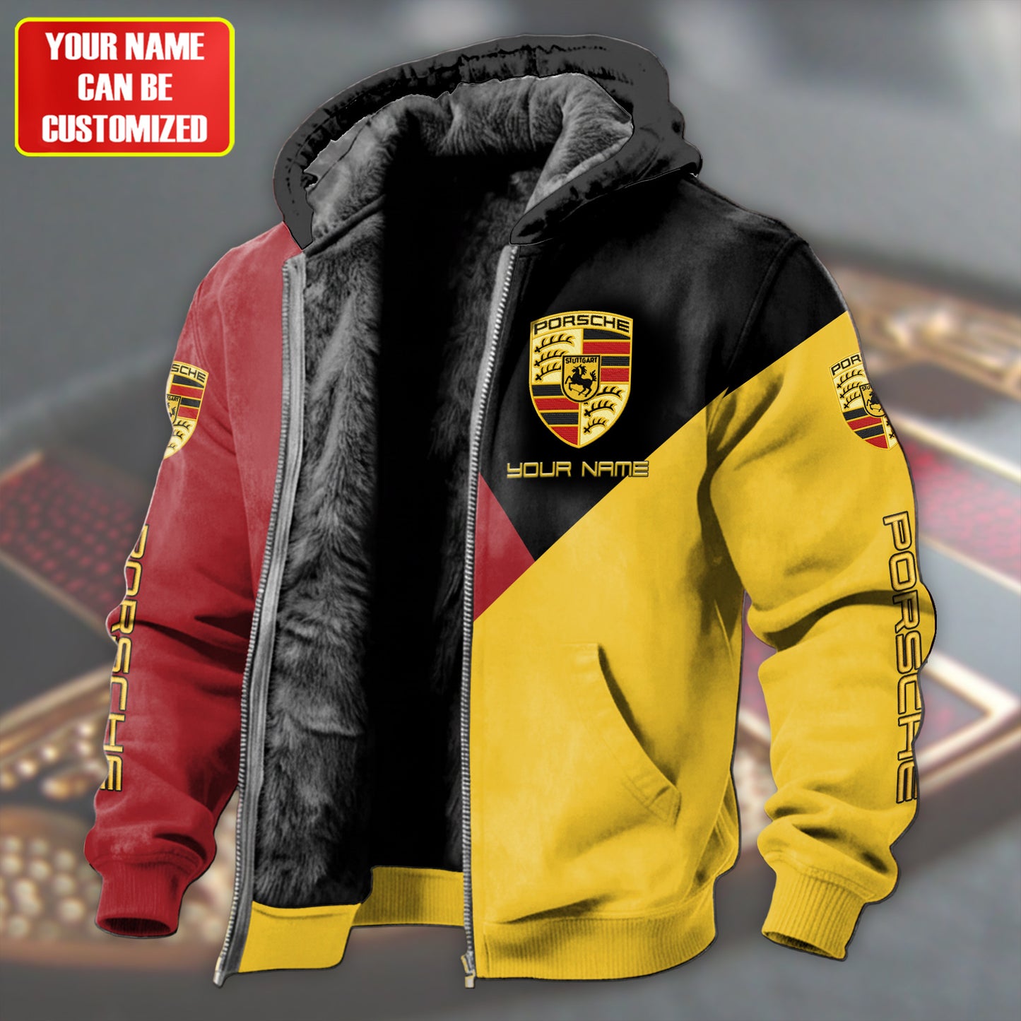 Personalized Pors Sport Fleece inside Jacket