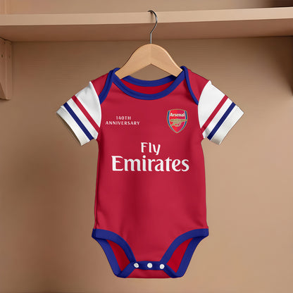 Customized Arsenal 140th Anniversary Soccer Jersey , Baby Rib Bodysuit Sizes
