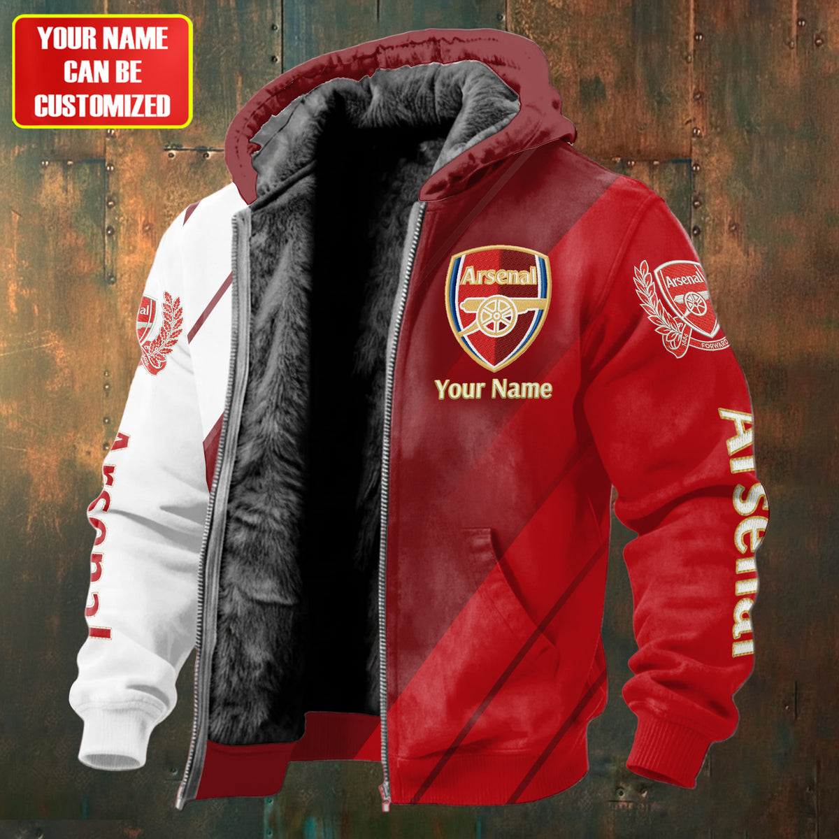 Personalized Arsenal Fleece inside Jacket V3