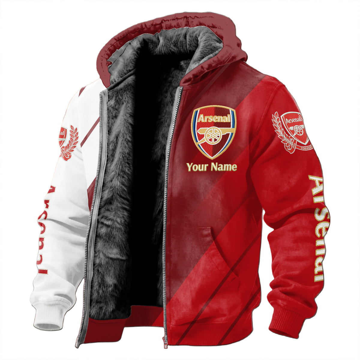 Personalized Arsenal Fleece inside Jacket V3