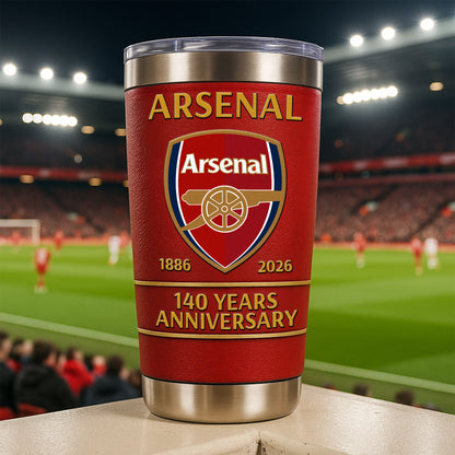 Personalized Arsenal 140th Anniversary Tumbler 20oz 30oz Cup