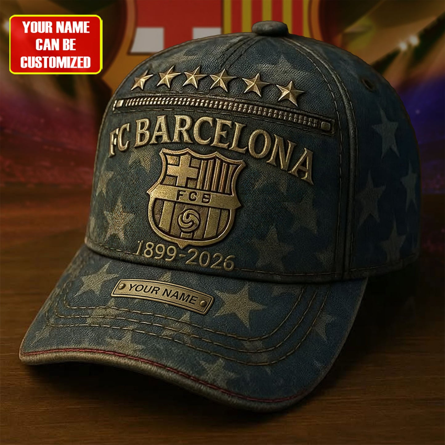 Personalized Barca FC Star Classic Cap