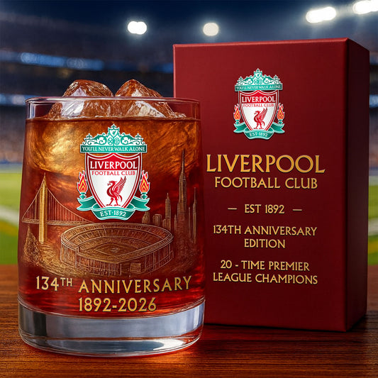 Personalized LVP 134 Years Anniversary Whisky , LVP Whiskey Glass V2