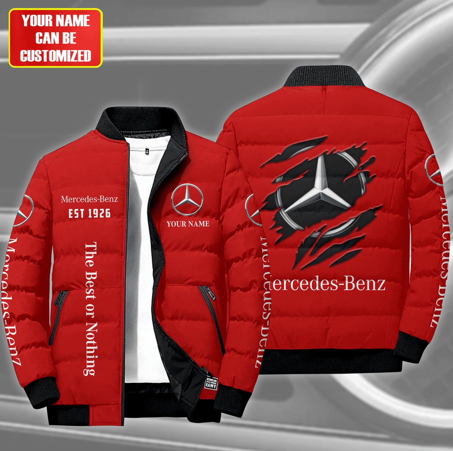 Personalized Merc 1926 Puffer Jacket 3D