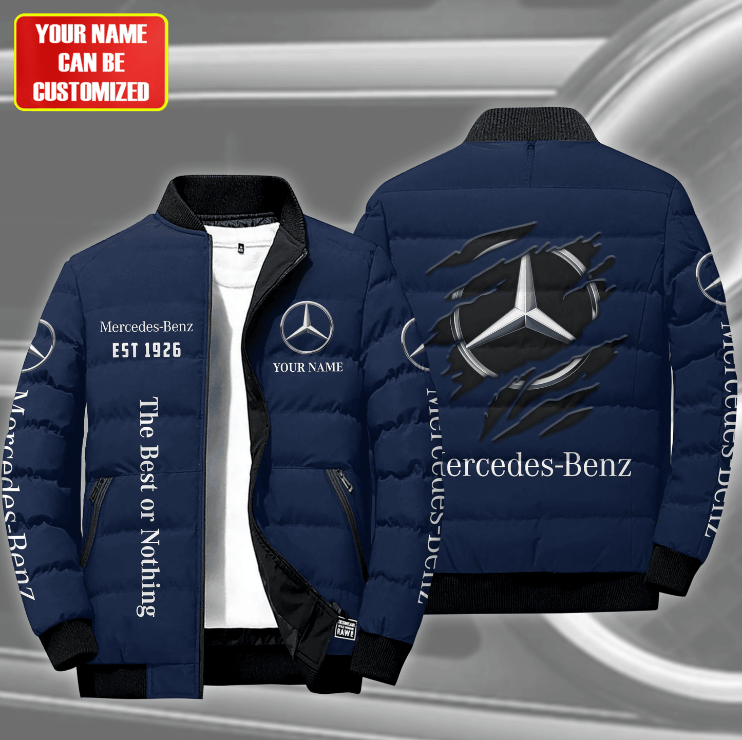 Personalized Merc 1926 Puffer Jacket 3D