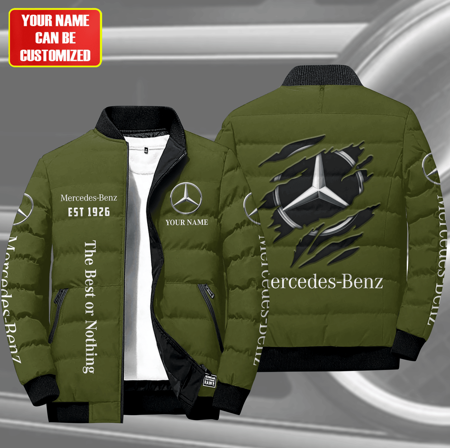 Personalized Merc 1926 Puffer Jacket 3D