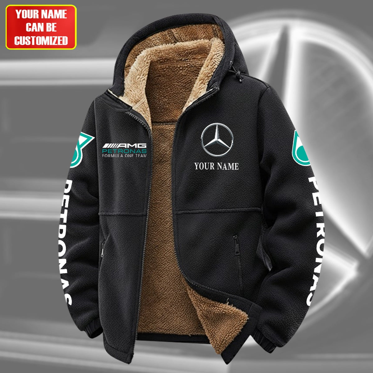 Personalized Merc AMG Petronas Warm Fleece Jacket