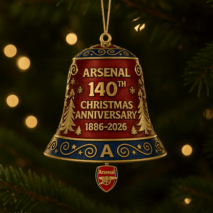 Jinger Arsenal 140th Anniversary Christmas Ornament V4