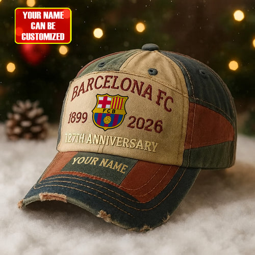 Personalized Barca FC 127th Anniversary Denim Cap