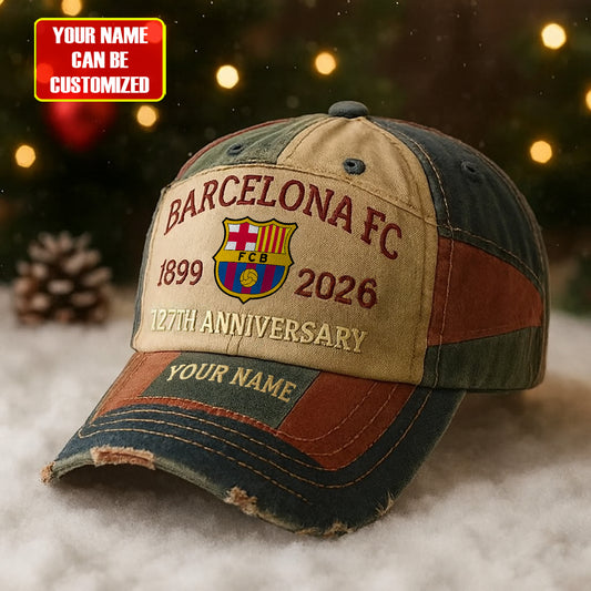 Personalized Barca FC 127th Anniversary Denim Cap