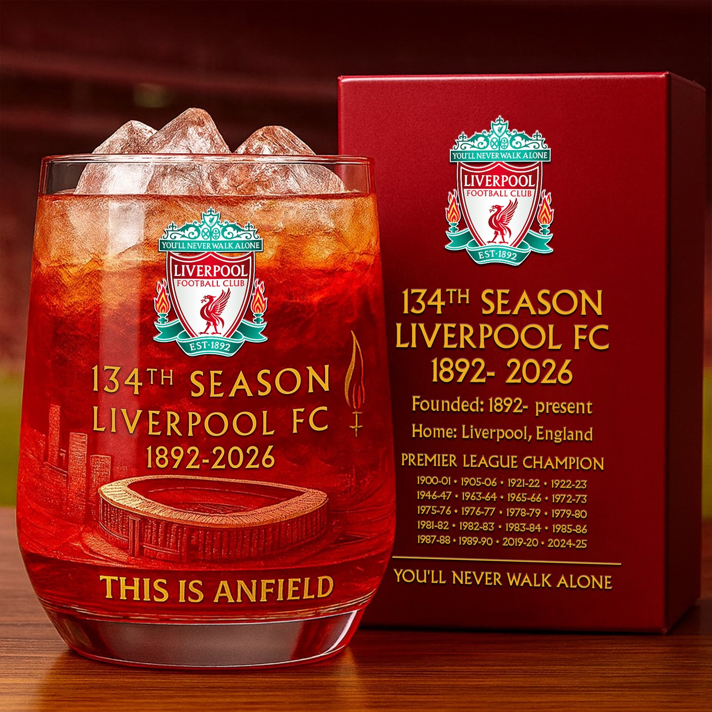 Personalized LVP 134 Years Anniversary Whisky , LVP Whiskey Glass V3