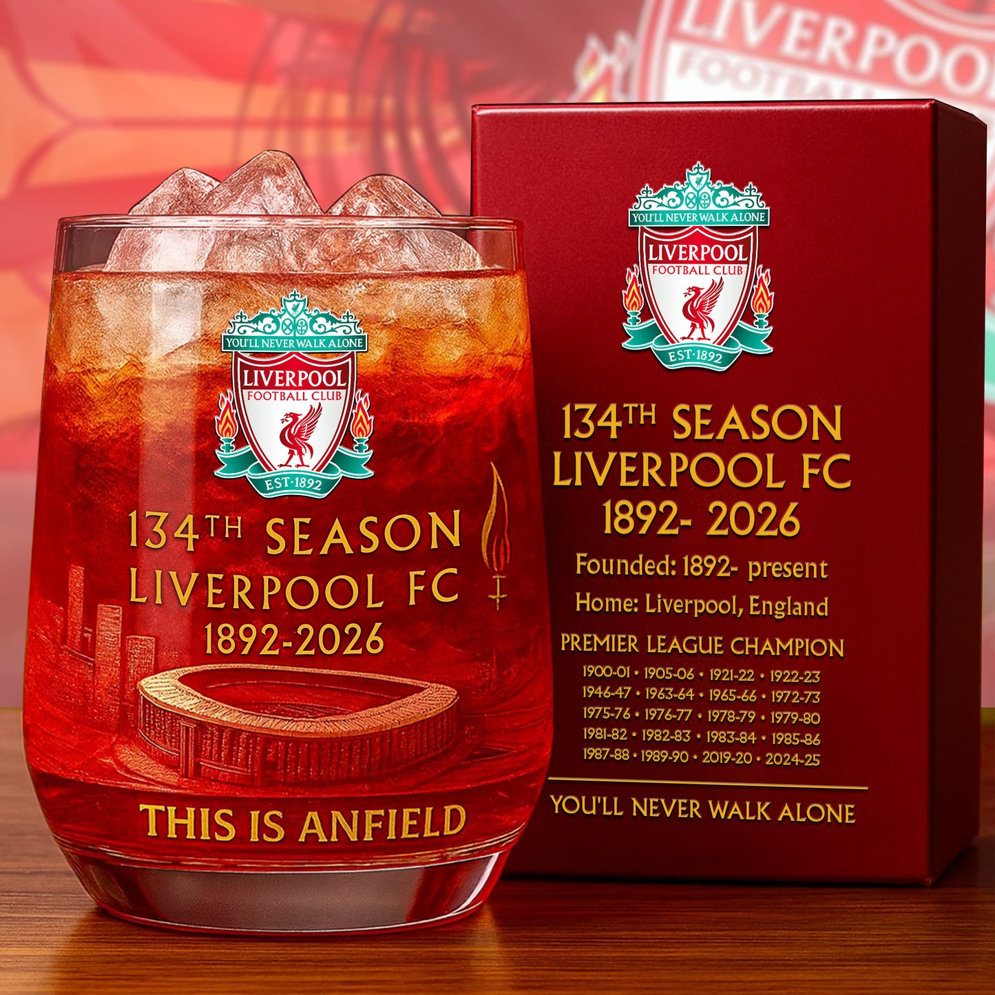 Personalized LVP 134 Years Anniversary Whisky , LVP Whiskey Glass V3