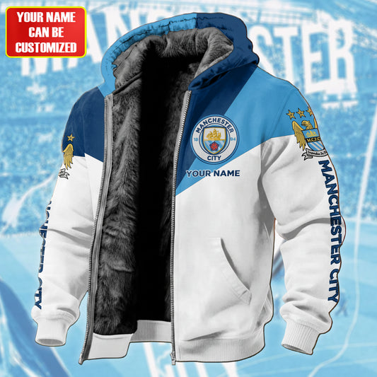 Personalized Man City Fleece inside Jacket
