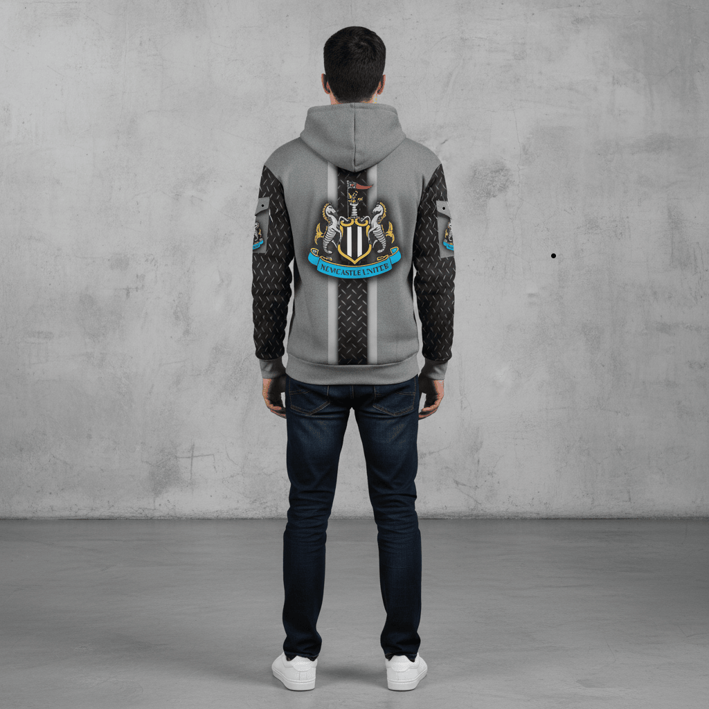 Personalized Newcastle 3D Half Zip-Hoodie