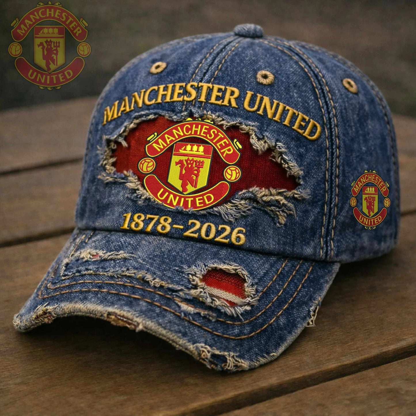 MU FC Denim Classic Cap (1878-2026)