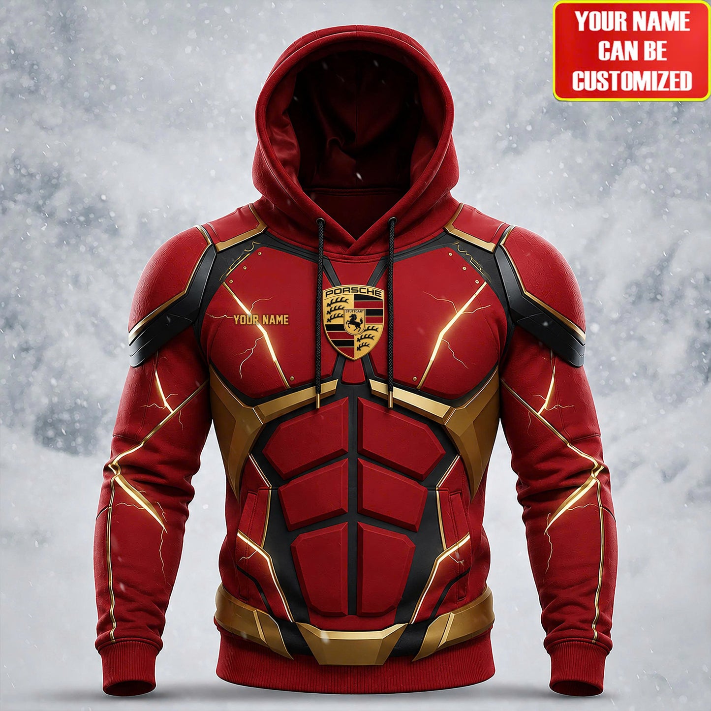 Pors Armor 3D Hoodie- Personalized Gifts For Car Lovers