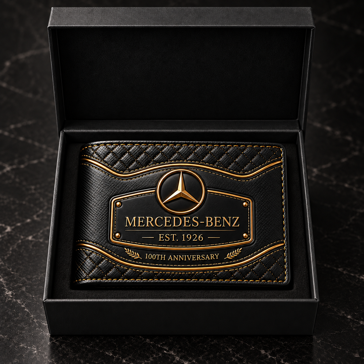 Merc 100TH Anniversary Gold Edition 2026 Leather Wallet