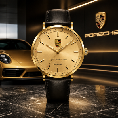 Personalized Pors Minimalist Leather Watch