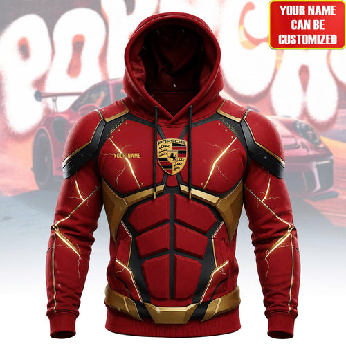 Pors Armor 3D Hoodie- Personalized Gifts For Car Lovers