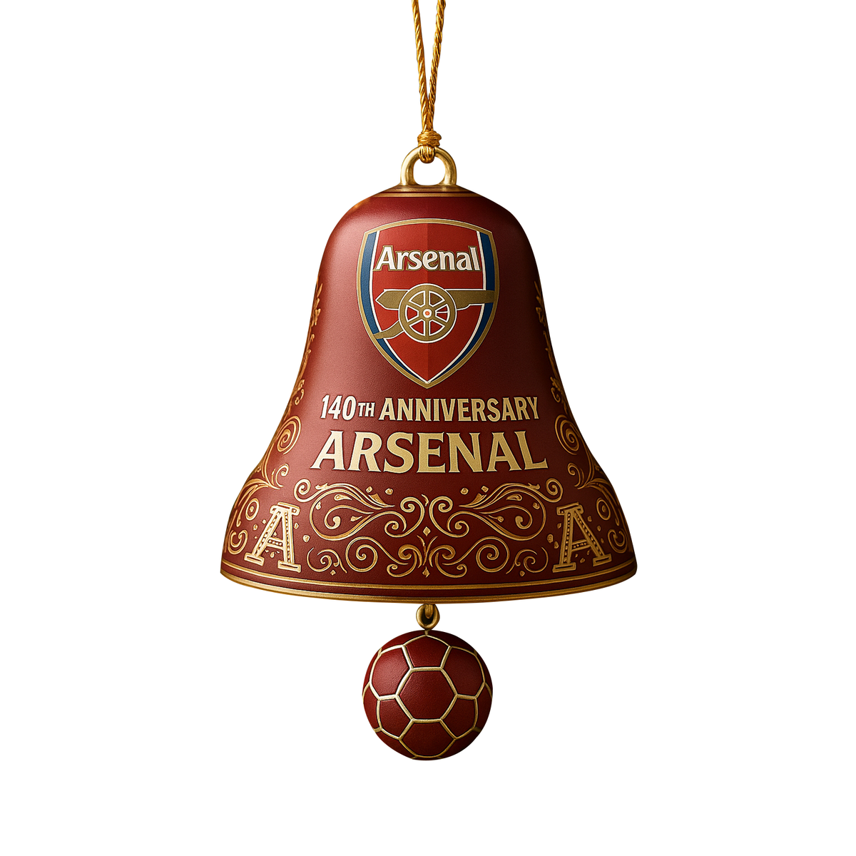 Jinger Arsenal 140th Anniversary Christmas Ornament
