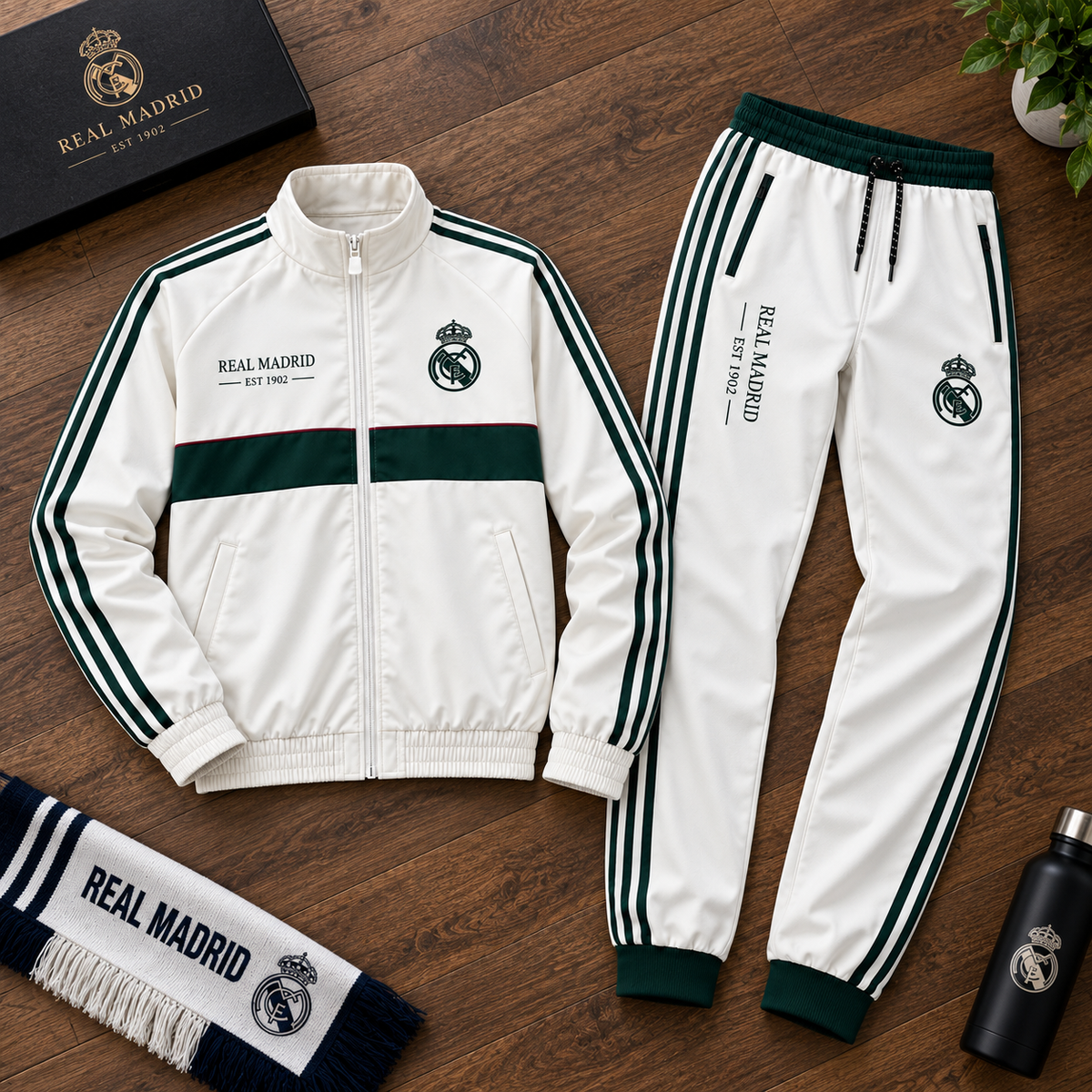 Personalized Real 2026 Sport Zipper Stand Collar Jacket & Sweatpants Set