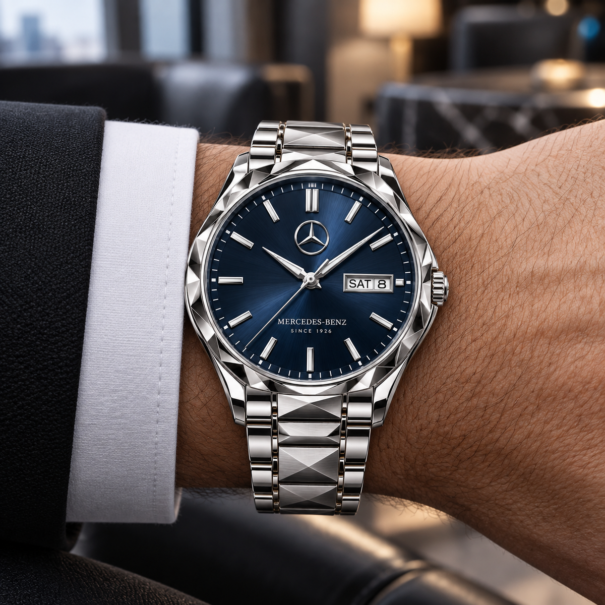 Merc Blue Sovereign Luxury Charley Watch