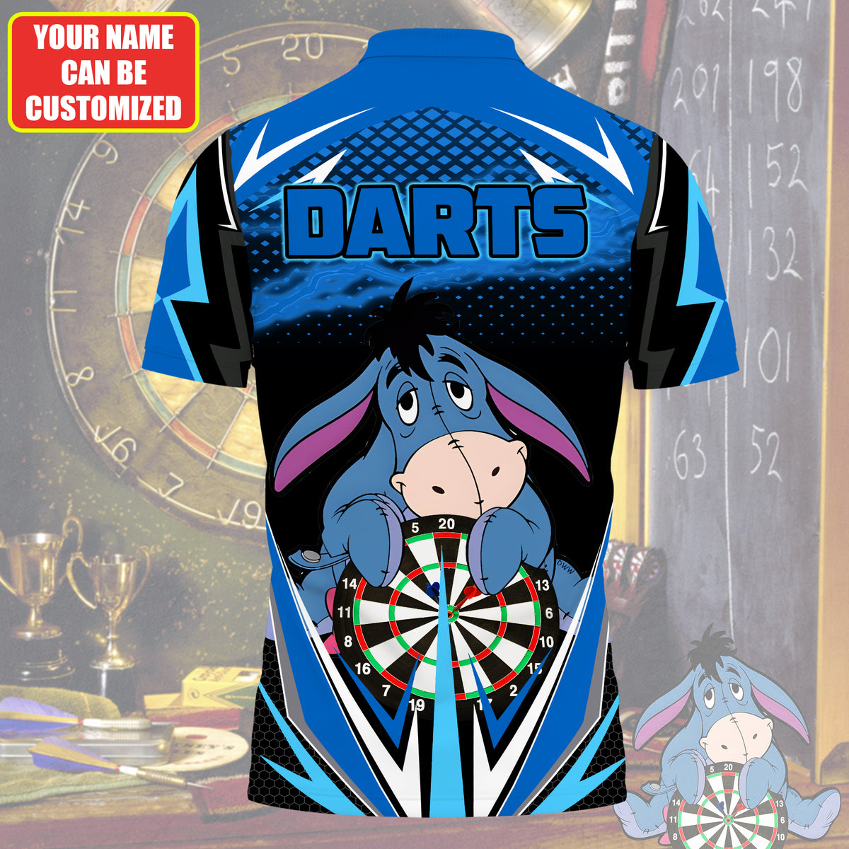 Personalized Name EEY Darts All Over Printed Unisex Shirt Q160408