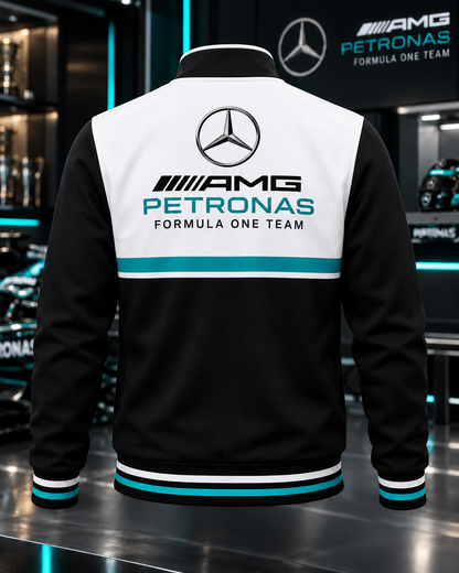 Personalized Merc AMG Petronas 2026 Zipper Stand Collar Jacket V2