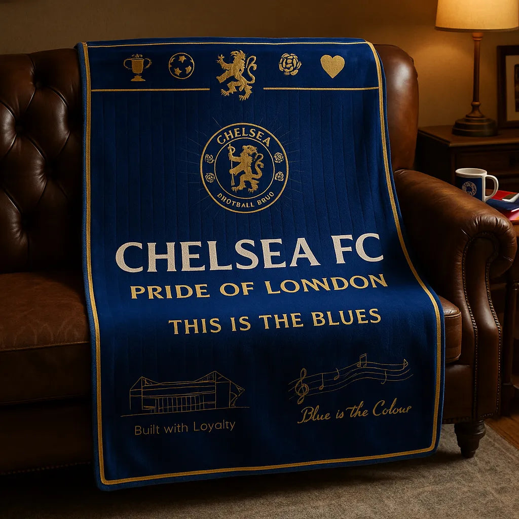 Chelsea FC Glory Match Day 3D Fleece Blanket