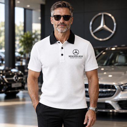 Personalized Merc Waffle Knit 2026 Polo Shirt