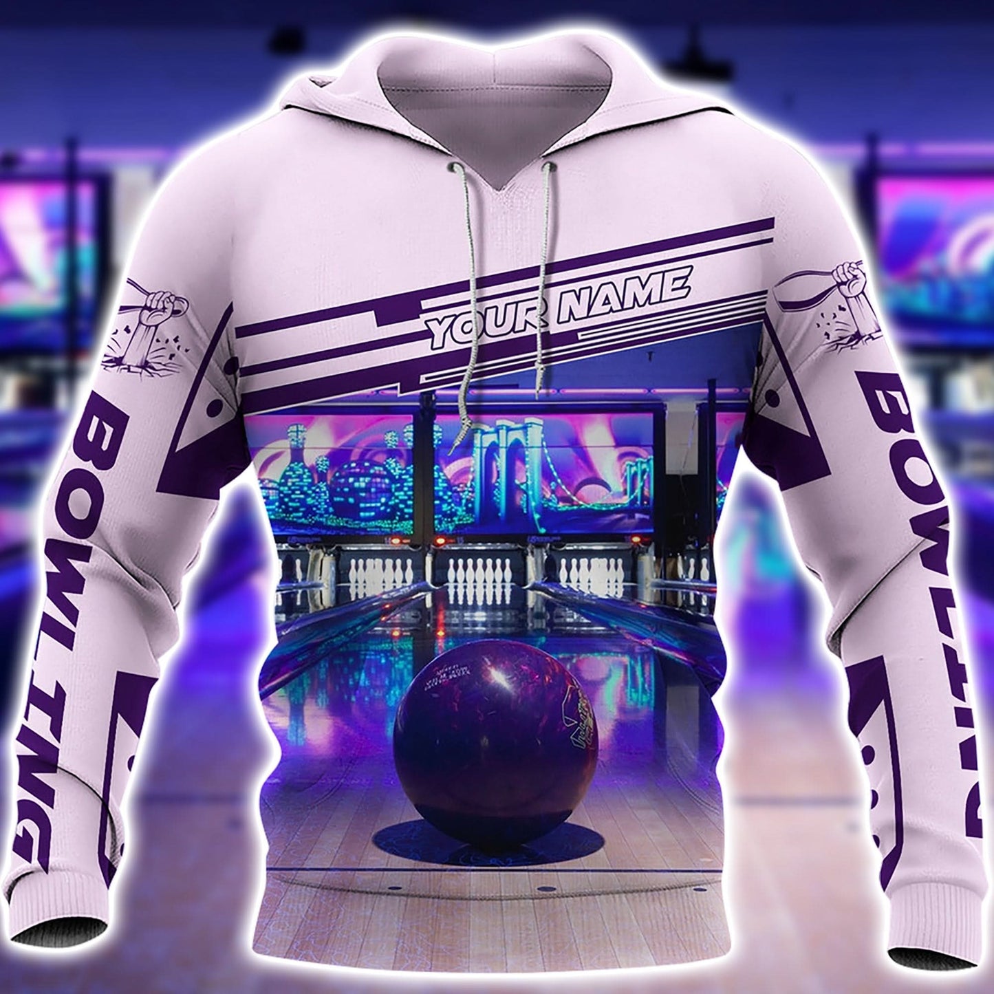 Personalized Name Bowling Q10 All Over Printed Unisex Shirt