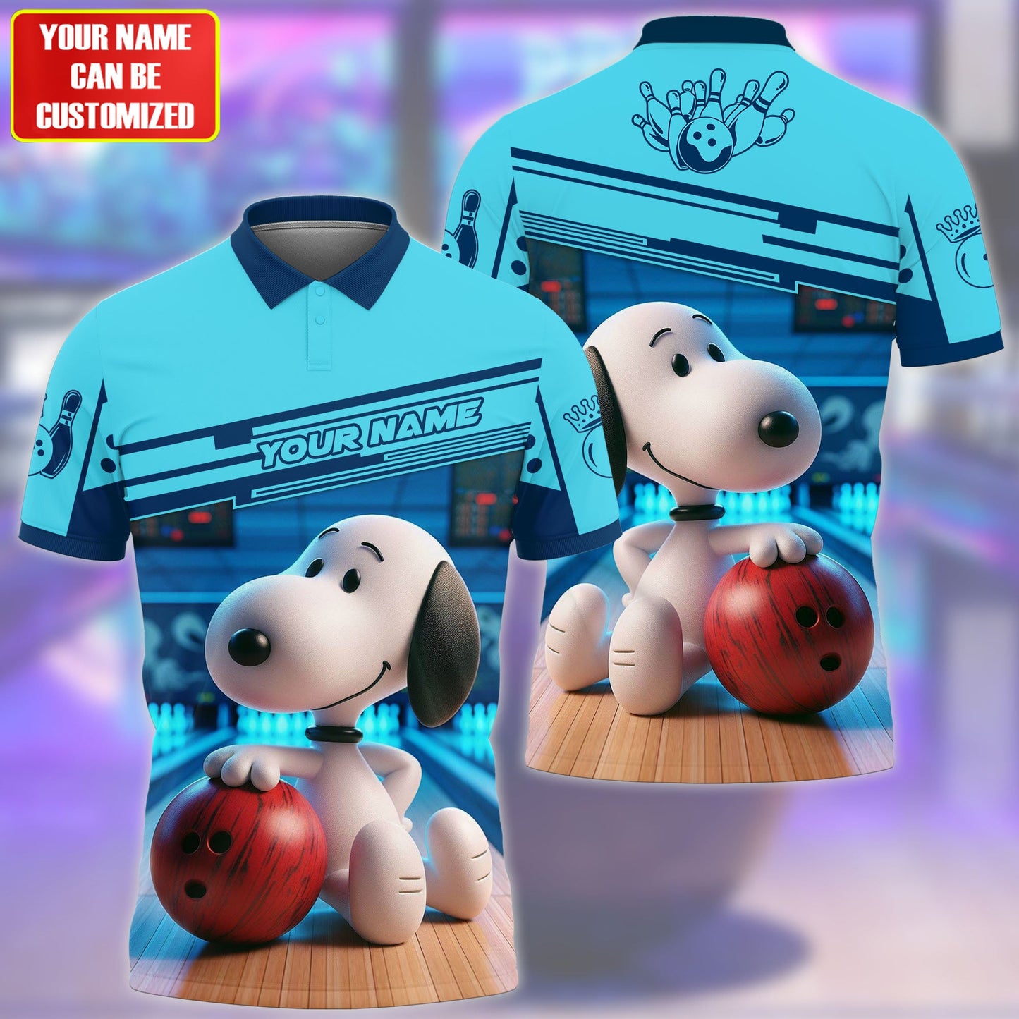 Personalized Name Snp Bowling Q3 All Over Printed Unisex Shirt Q170504