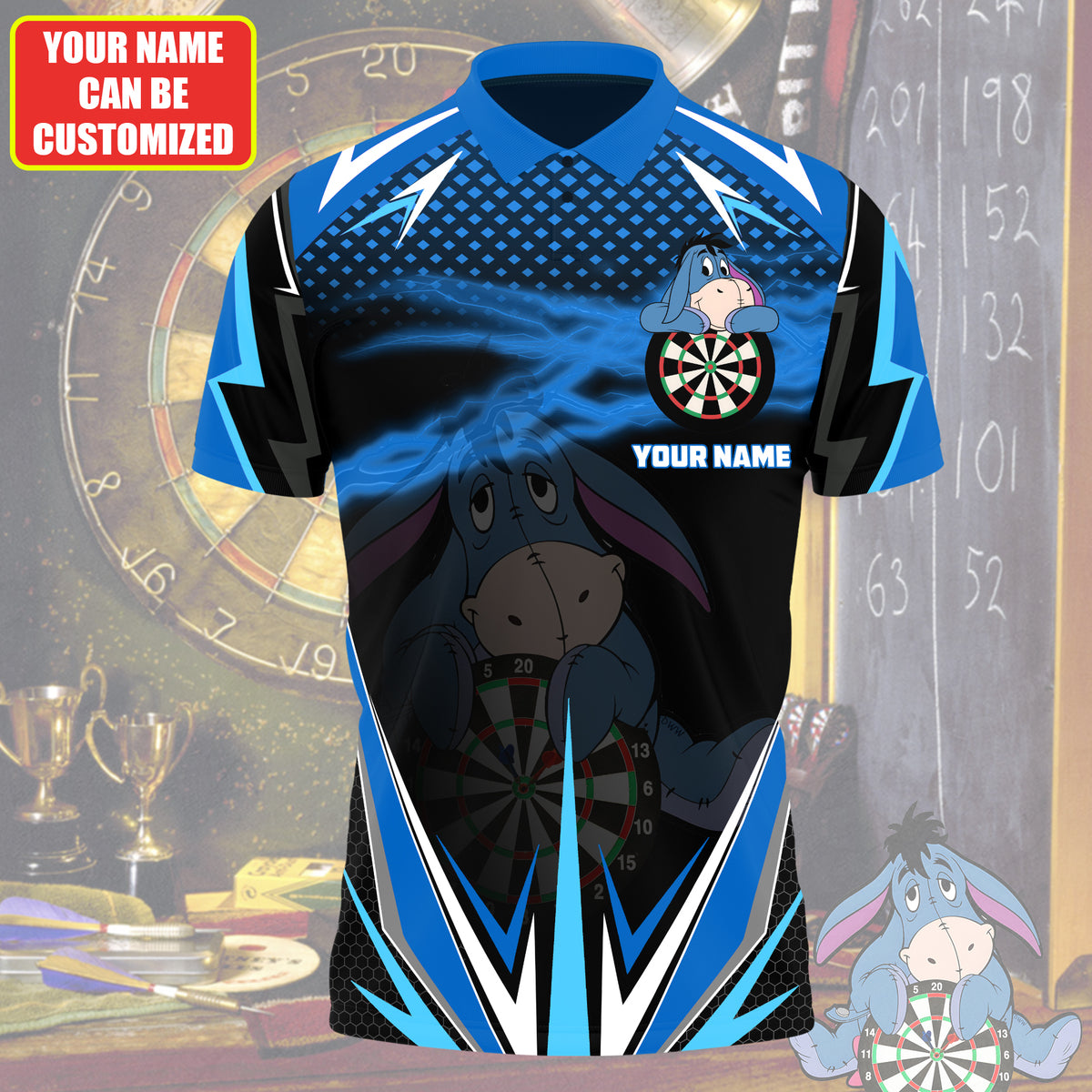 Personalized Name EEY Darts All Over Printed Unisex Shirt Q160408