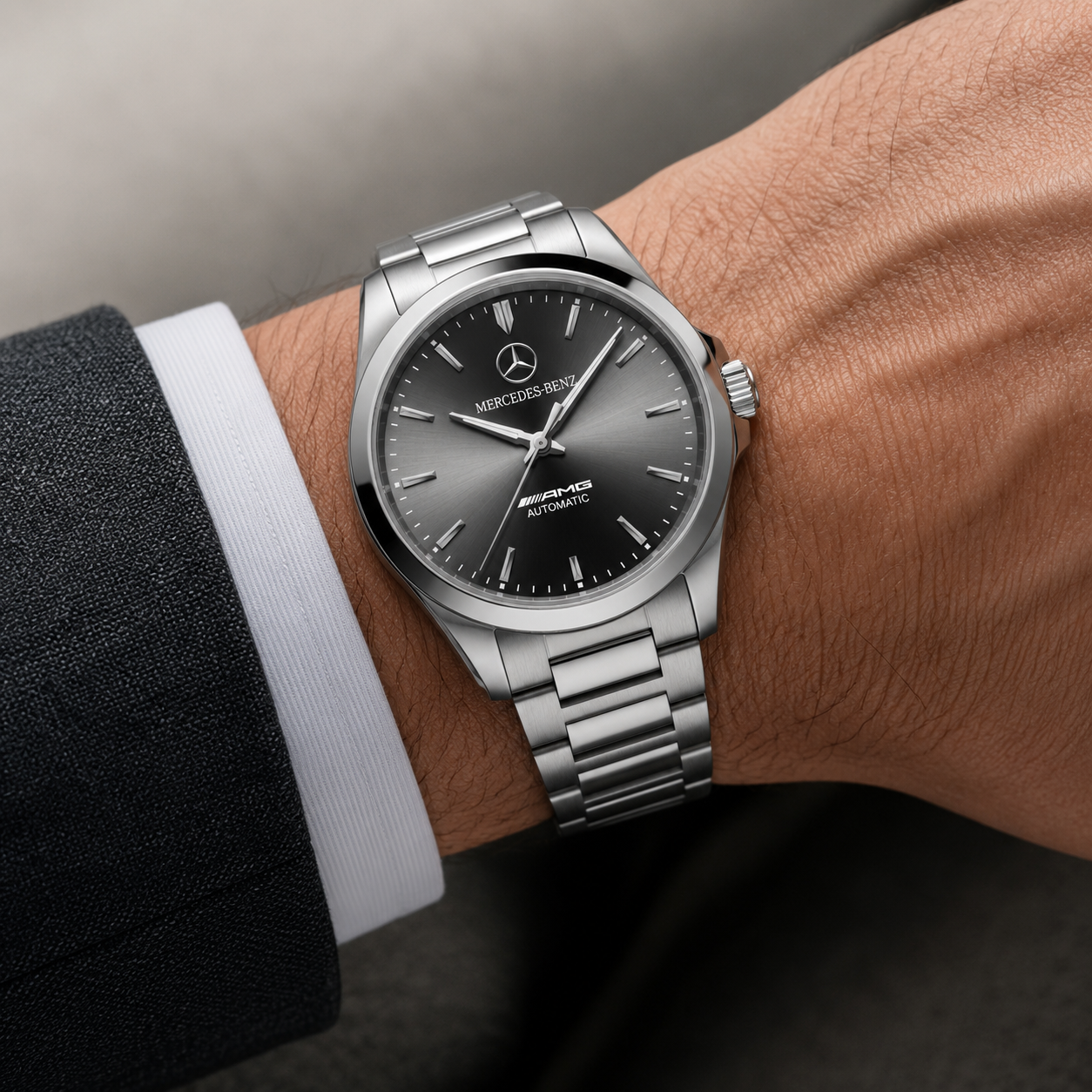 Merc Automatic Since 1926 Alloy Quartz Watch