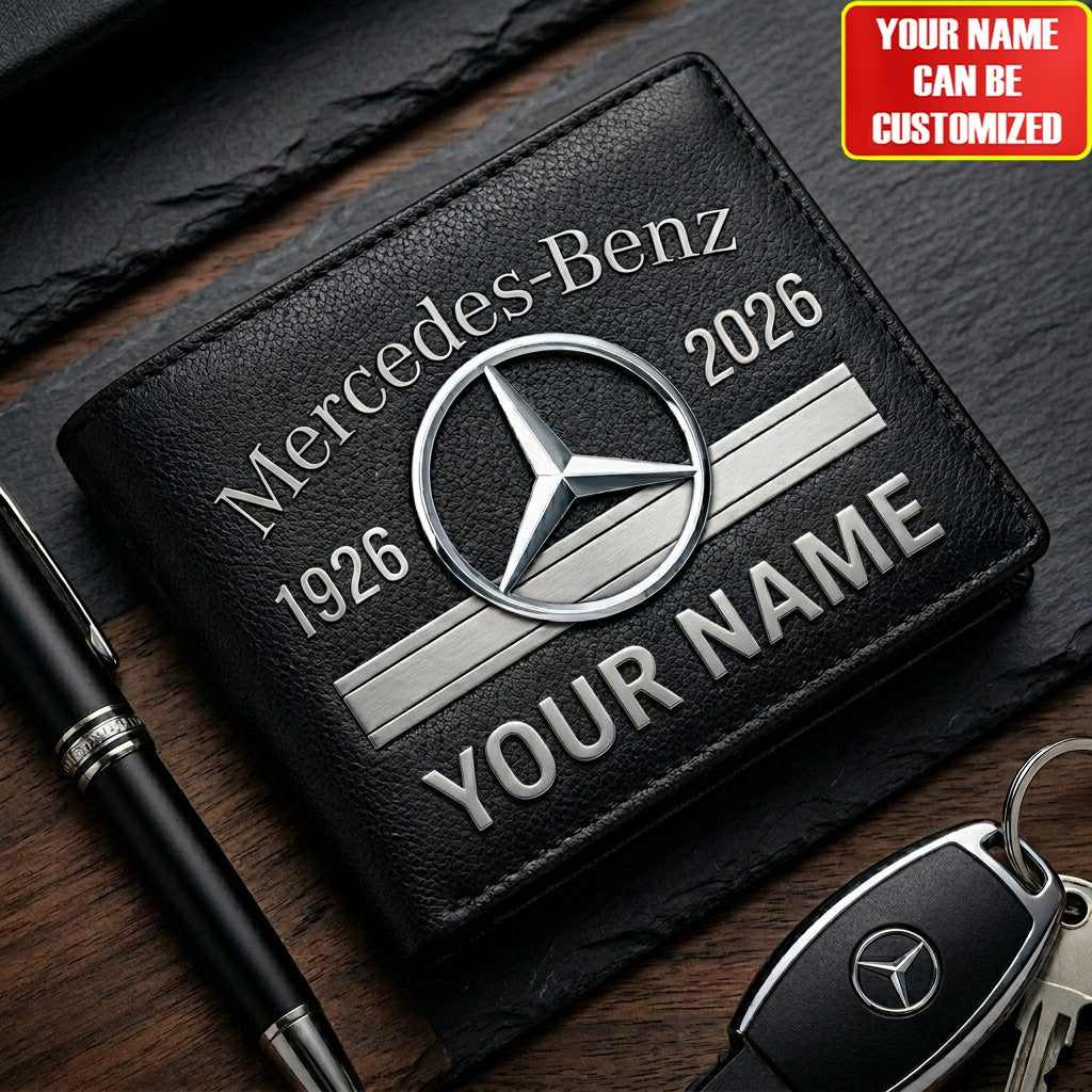 Personalized Merc Est.1926 Leather Wallet