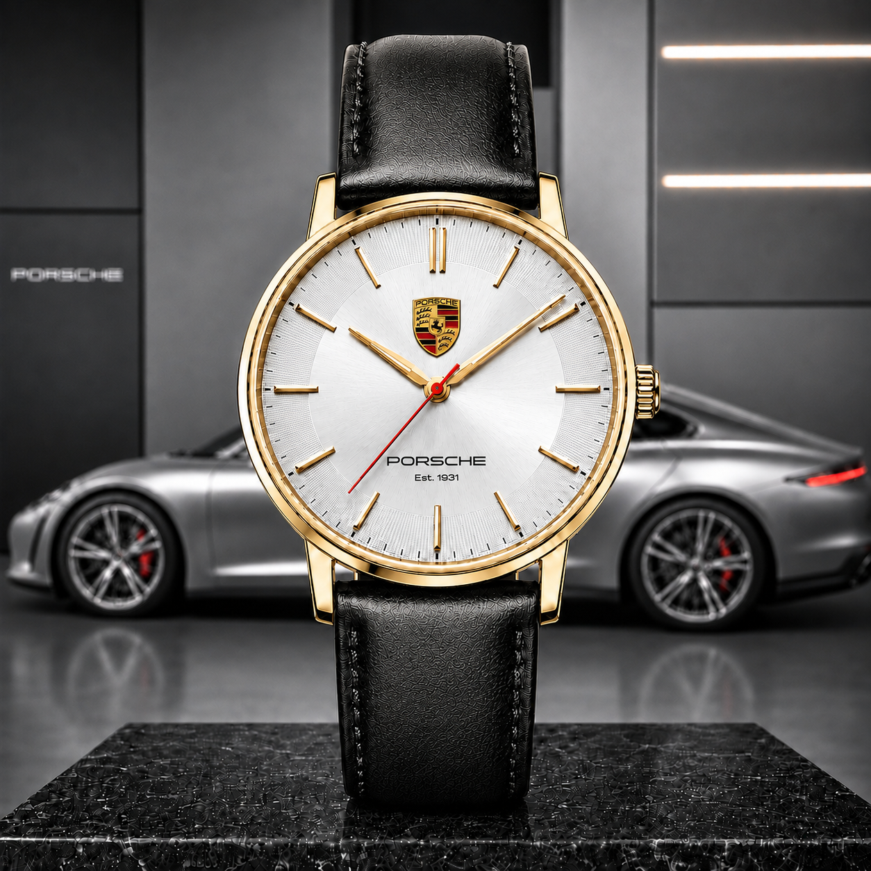 Personalized Pors Monaco 2026 Leather Watch