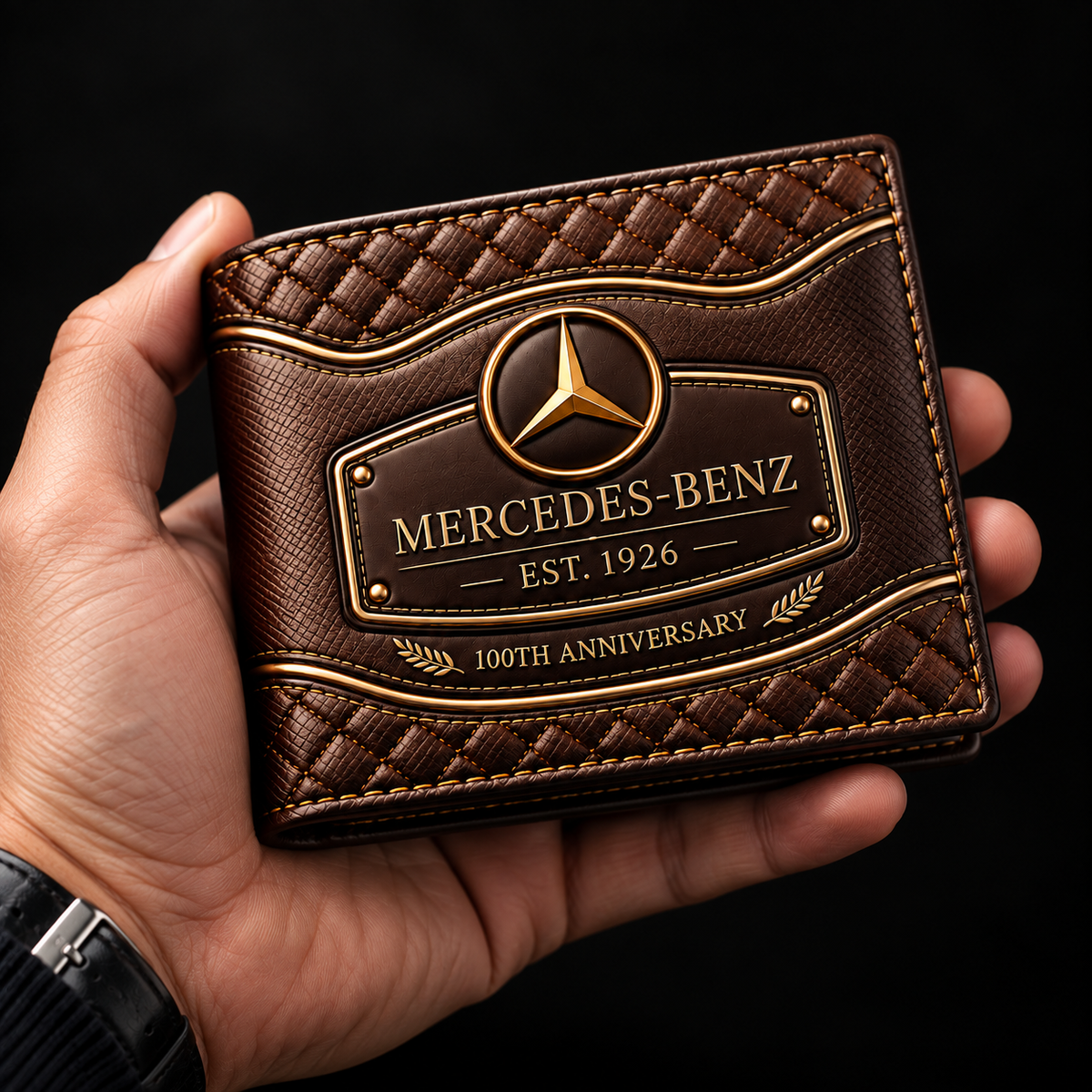Merc 100TH Anniversary Gold Edition 2026 Leather Wallet