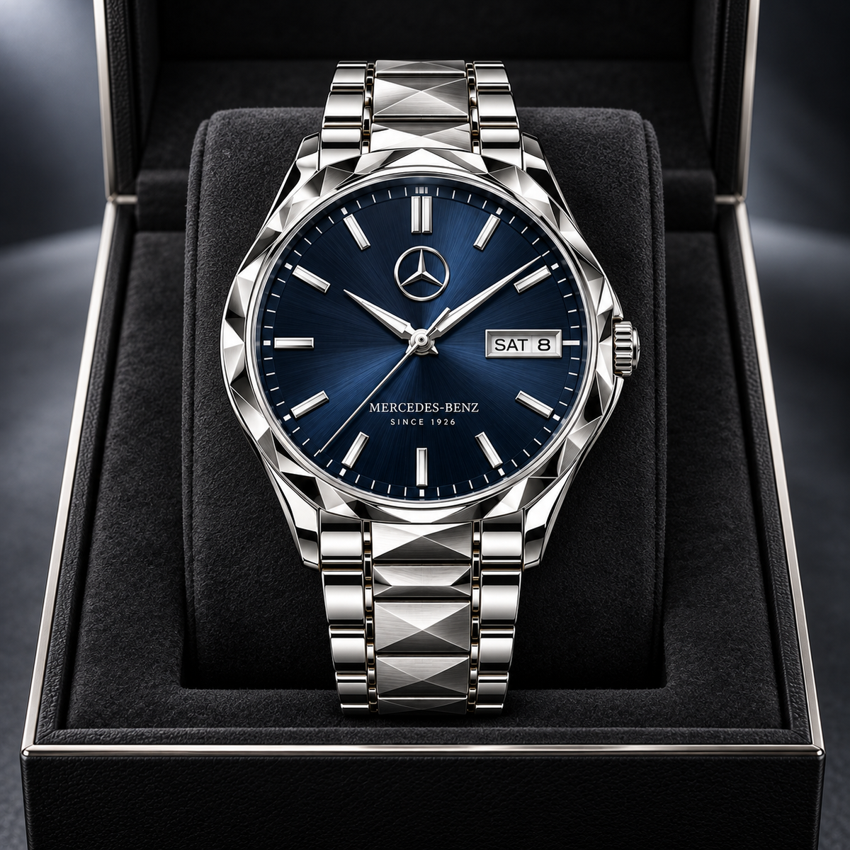 Merc Blue Sovereign Luxury Charley Watch