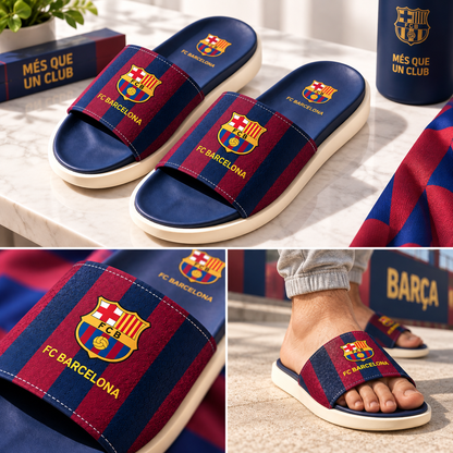 Barcelona FC Deluxe Custom Leather Sandals