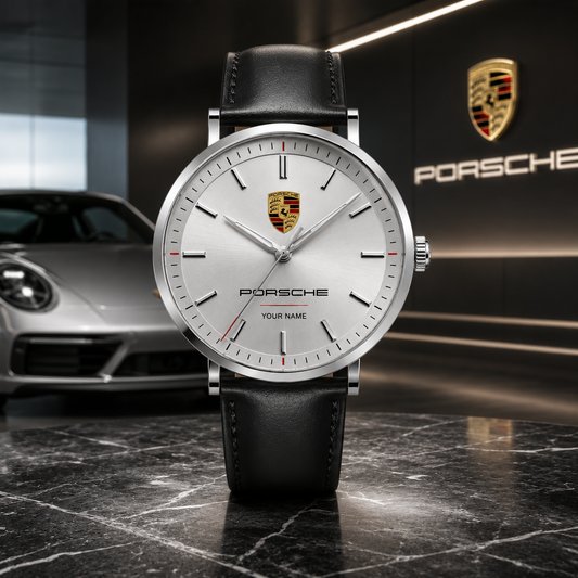 Personalized Pors Minimalist Leather Watch