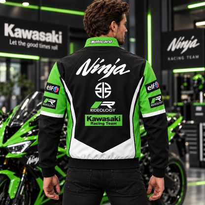 Ninja Motor Kw Zipper Stand Collar Jacket 3D