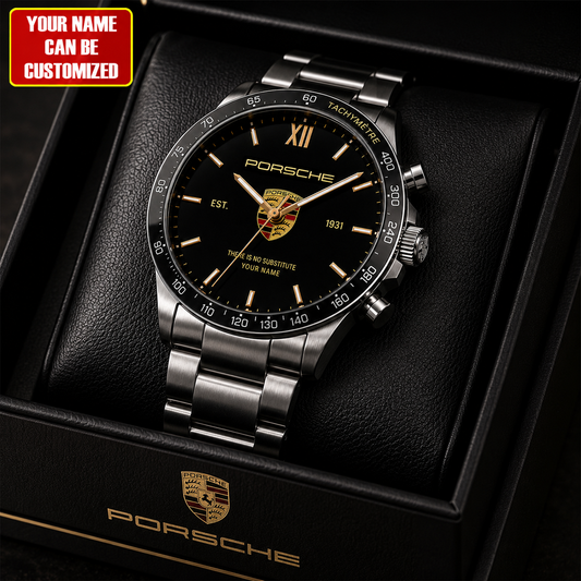 Personalized Pors 1931 Stainless Steel Watch
