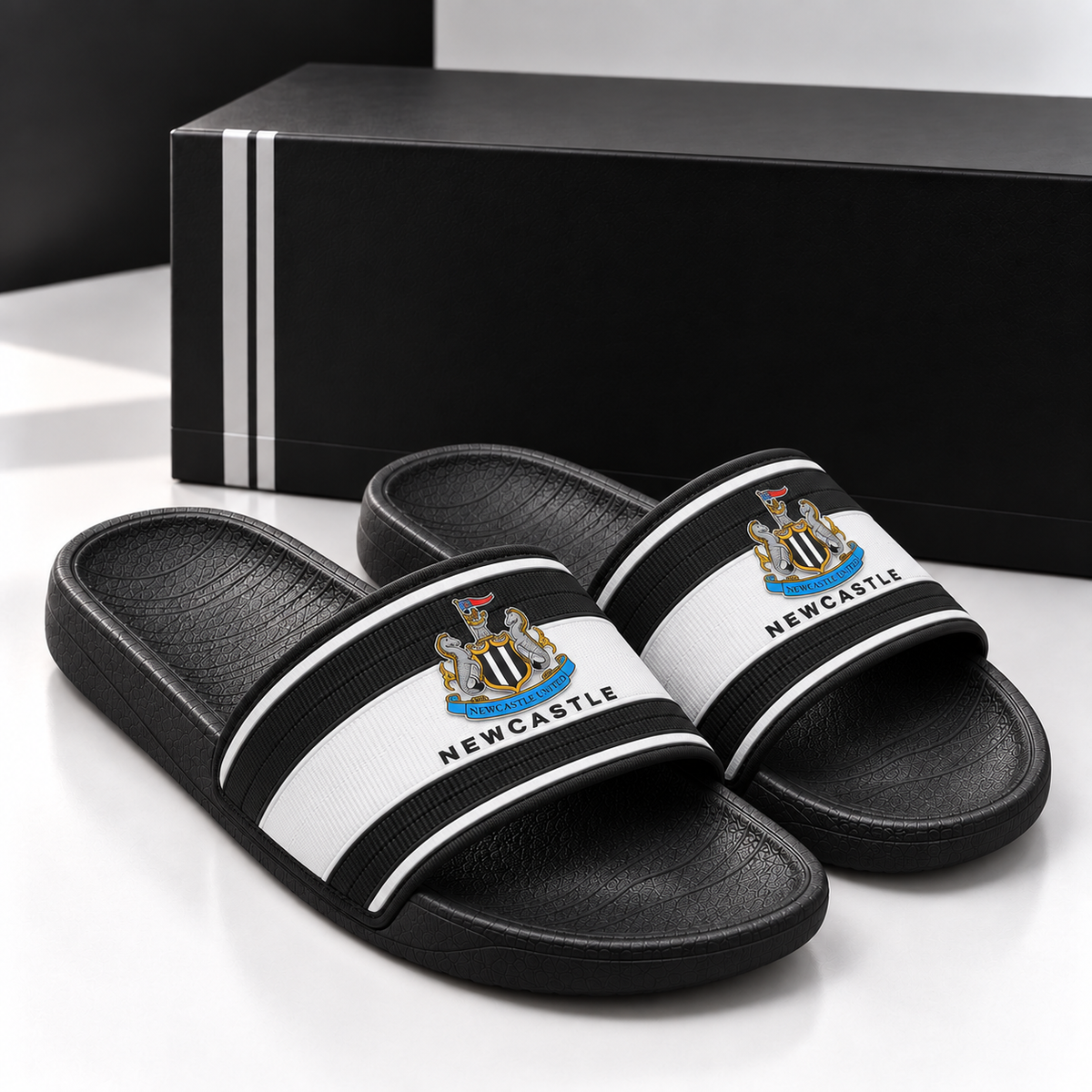Newcastle FC Sportline Custom Leather Sandals