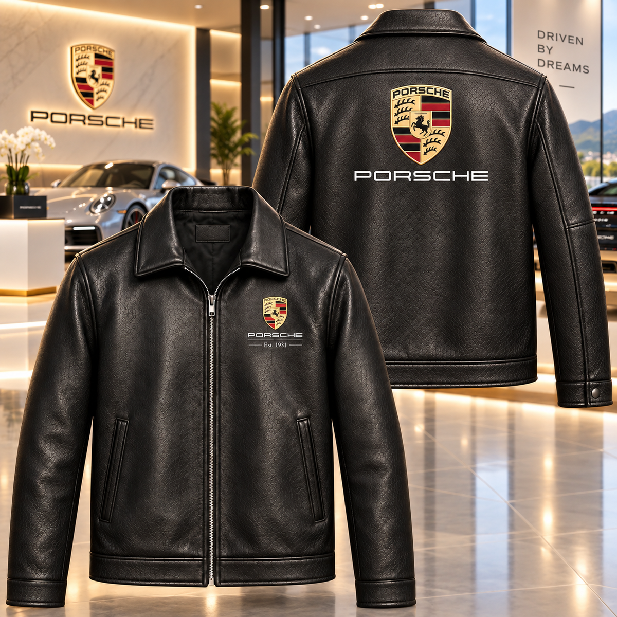 Pors Heritage 2026 Leather Collar Jacket