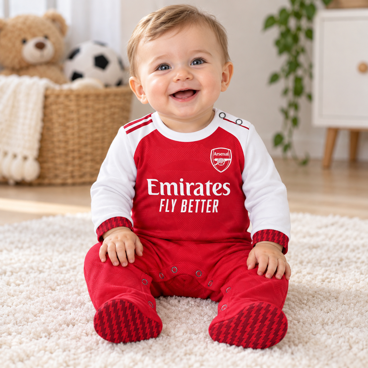 Arsenal 2027 Soccer Customized Baby Rib Sleepwear