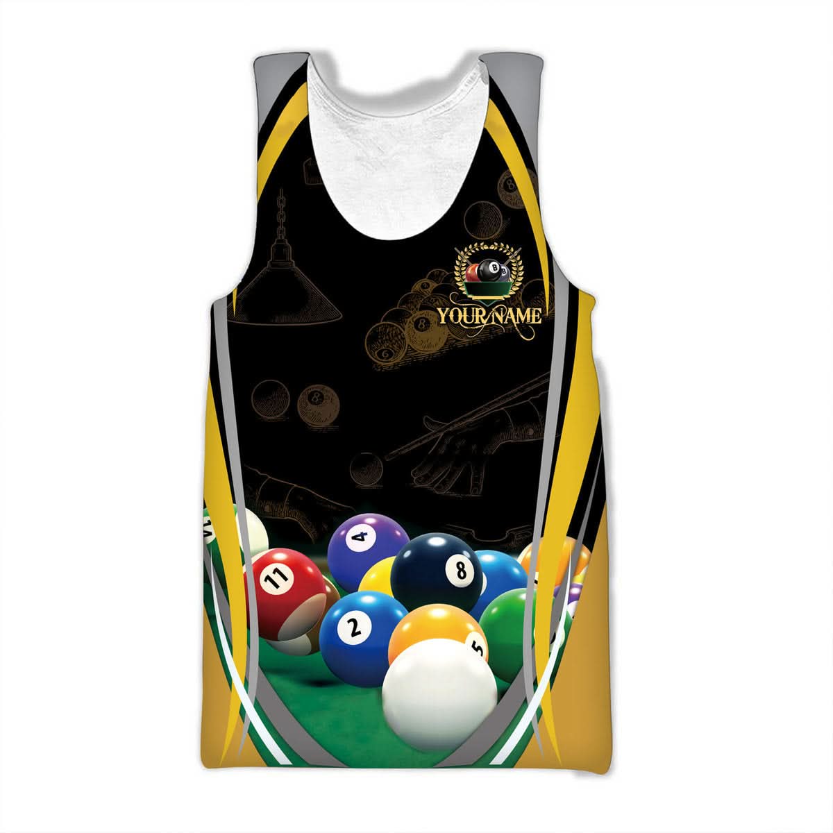 Personalized Name Billiard AK23 All Over Printed Unisex Shirt