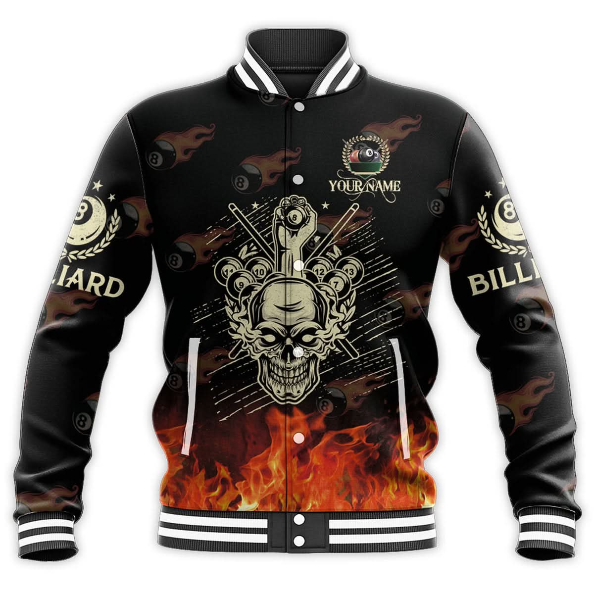 Personalized Name Billiard AK22 All Over Printed Unisex Shirt