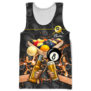 Personalized Name Billiard AK24 All Over Printed Unisex Shirt